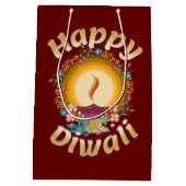 Diwali Festival van Lights Hindu Sikh Jain Medium Cadeauzakje (Achterkant)