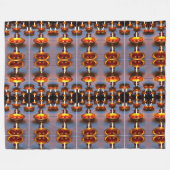 Diwali Fireworks Fleece Deken (Voorkant (Horizontaal))