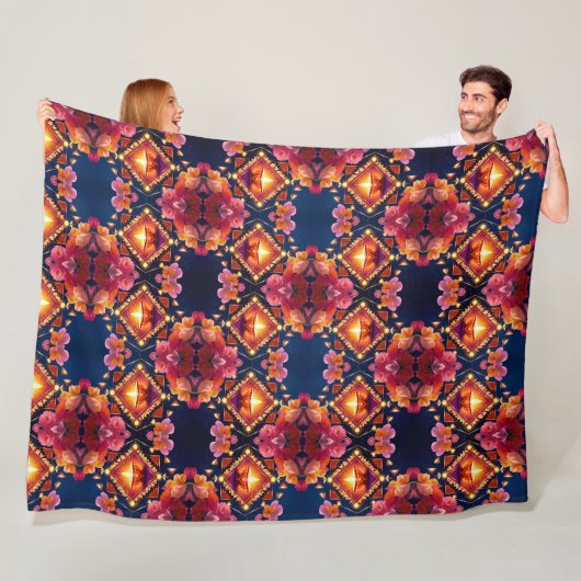 Diwali Fireworks Fleece Deken (In situ)