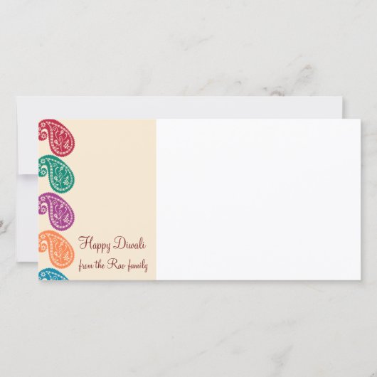 Diwali-fotokaart (Voorkant)