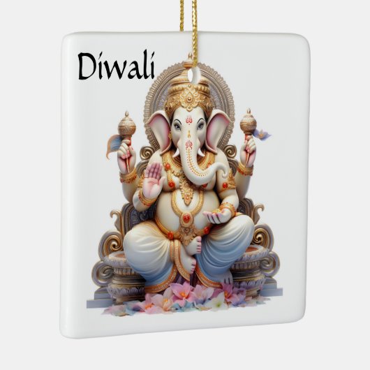 Diwali Ganesha Keramisch Ornament (Rechts)