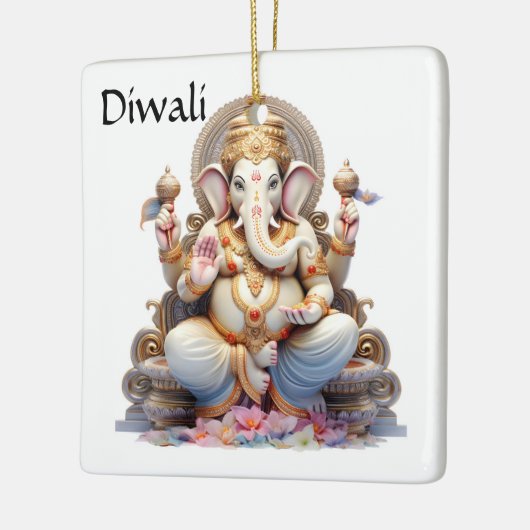 Diwali Ganesha Keramisch Ornament (Links)