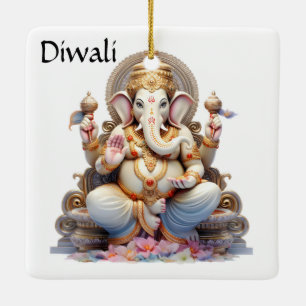 Diwali Ganesha Keramisch Ornament