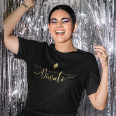 Diwali gezondheid rijkdom wijsheid gouden ontwerp t-shirt