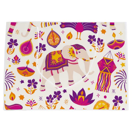 Diwali Gift Bag Groot Cadeauzakje (Voorkant)
