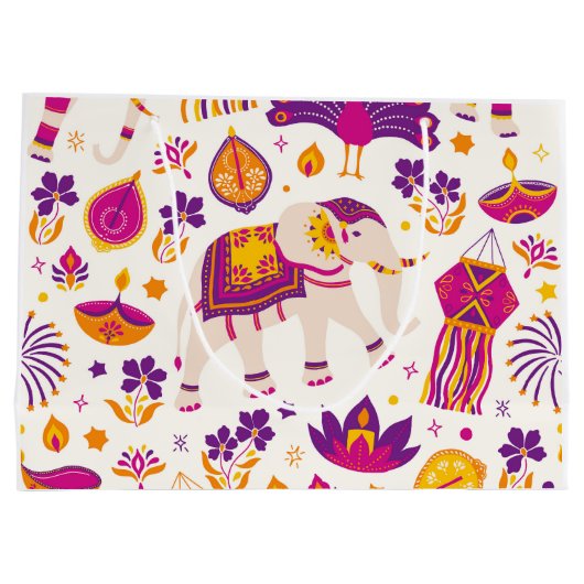 Diwali Gift Bag Groot Cadeauzakje (Achterkant)