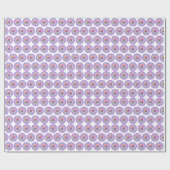 Diwali glitter lotus rangoli cadeaupapier (Vlak)