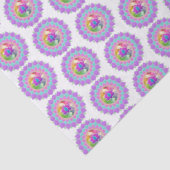 Diwali glitter lotus rangoli tissuepapier (Detail)