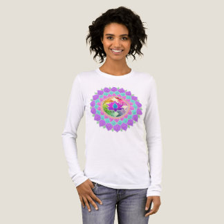 Diwali glitters lotus rangoli Tri-Blend shirt