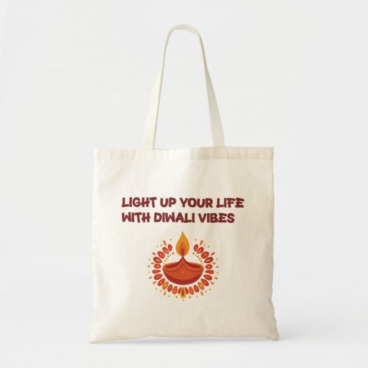 Diwali Glow - feestelijke boodschappentas Tote Bag (Voorkant)