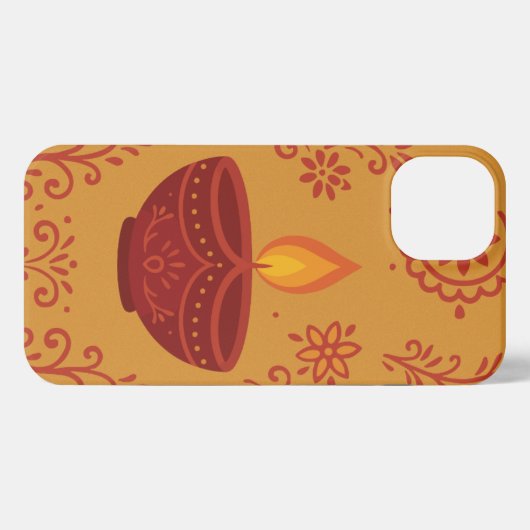 Diwali Glow - Festive phone case iPhone Hoesje (Achterkant horizontaal)