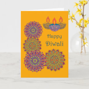 Diwali Greeting - Mandalas Kaart
