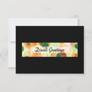 diwali greetings ( dark bokeh ) kaart
