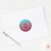 diwali greetings diya geographics ronde sticker (Envelop)