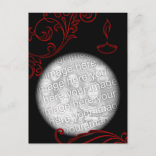 diwali greetings floral elegance diya photocard briefkaart