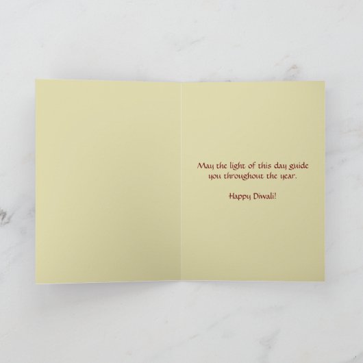 diwali greetings rangoli kaart (Binnen)