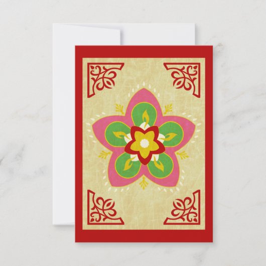 diwali greetings rangoli kaart (Voorkant)