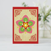 diwali greetings rangoli kaart (Staand voorkant)