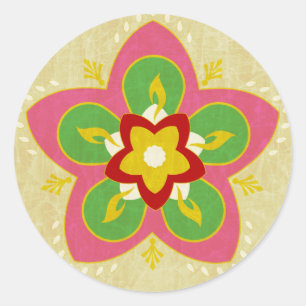 diwali greetings rangoli ronde sticker
