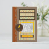 diwali greetings ( scrapbook ) kaart (Staand voorkant)