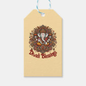 Diwali Groeten Cadeaulabel (Voorkant)