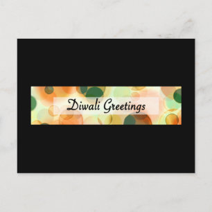 diwali groeten (donkere bokeh) briefkaart