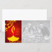 diwali - groeten : elegant licht (Voorkant / Achterkant)