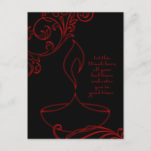 diwali-groeten (elegant light) briefkaart