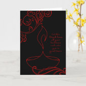 diwali-groeten (elegant light) kaart (Gele Bloem)