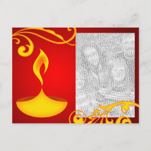 Diwali Groeten Fotokaart Mooi licht Briefkaart