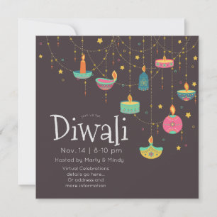 Diwali hangende Deepas Kaart
