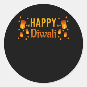 Diwali Happy Diwali Ronde Sticker