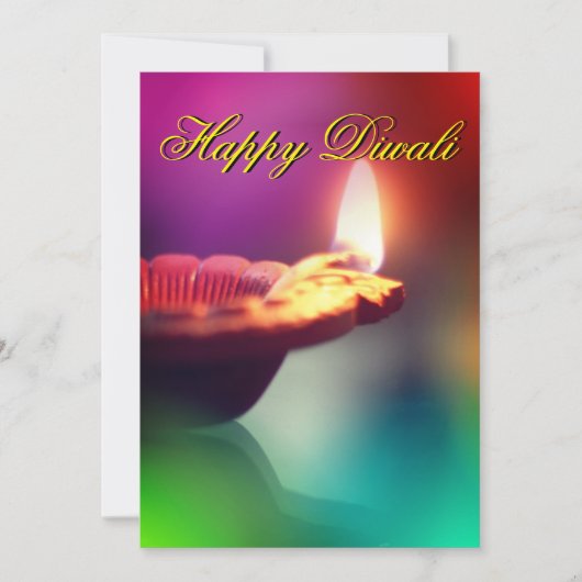 Diwali Holiday Card Feestdagenkaart (Voorkant)
