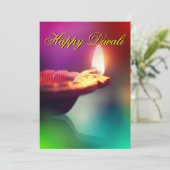 Diwali Holiday Card Feestdagenkaart (Staand voorkant)