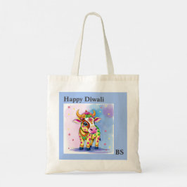 Diwali Holy Koeien: speelse vermomming Design Tote Bag