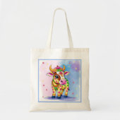 Diwali Holy Koeien: speelse vermomming Design Tote Bag (Voorkant)
