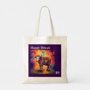 Diwali Holy Koeien: speelse vermomming Design Tote Bag