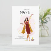 Diwali, Indiaas festival Kaart (Staand voorkant)