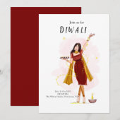 Diwali, Indiaas festival Kaart (Voorkant / Achterkant)