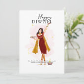 Diwali, Indiaas festival Kaart (Staand voorkant)