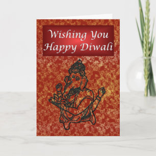 Diwali Indian Festival van het Licht met Ganesha Kaart