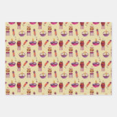 Diwali, indian motief cadeauverpakking 3 vellen se (Voorkant 3)