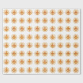 Diwali Indiase Mandala Etnische Diya Lamp Cadeaupapier (Vlak)