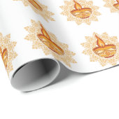 Diwali Indiase Mandala Etnische Diya Lamp Cadeaupapier (Rol Hoek)