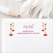 Diwali Indiase thema retour adreslabels Etiket (Insitu)
