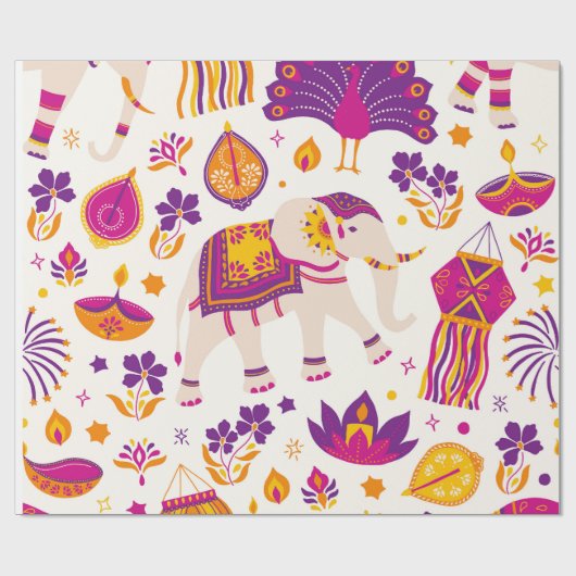 Diwali inpakpapier (Vlak)