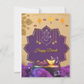 Diwali Invitation Kaart (Voorkant)