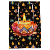 Diwali-kaarsen Medium Cadeauzakje (Achterkant)