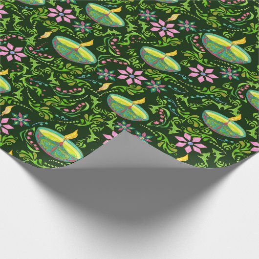 Diwali kaarsen van licht cadeaupapier (Hoek)