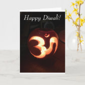 Diwali Kaart (Gele Bloem)